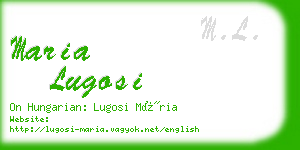 maria lugosi business card